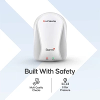 Longway Storm 3 Ltr Automatic Instant Water Heater With Multiple Safety System & Rust-Proof ABS Body (Off-White, 3 Ltr)
