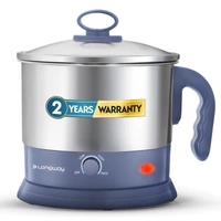 Longway Handy 1.5 Ltr Multi-Cooker Electric Kettle With Stainless Steel Body For Boiling & Cooking (Gray , 600 Watt)