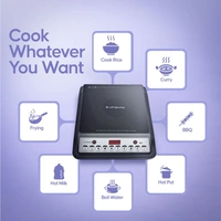 Longway Ace IC 2000 W Induction Cooktop (Black, Push Button)