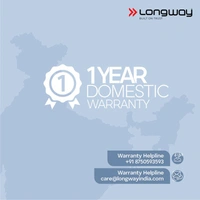 Longway Steamy Light Weight Non Stick Steam Iron, Powerful Steam Output Up To 18 G/Min (1400 Watt, Blue)