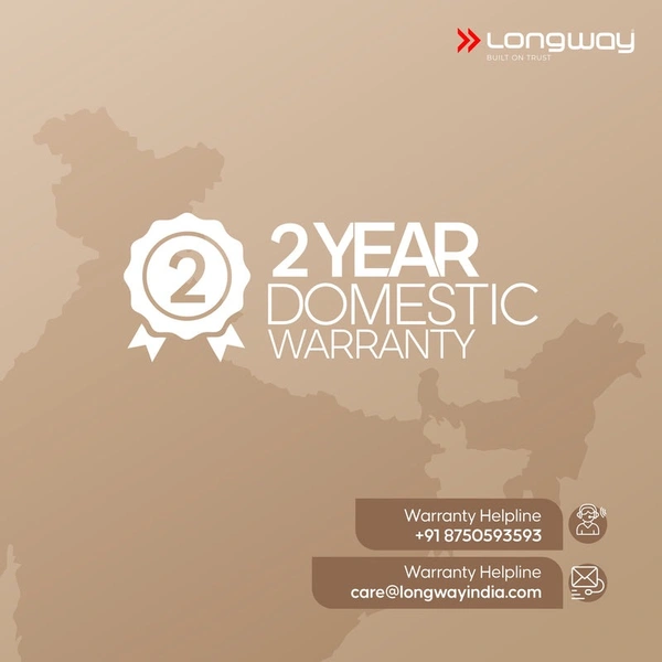 Longway LWIR01 1500/2000 Watt Immersion Rod, Water Heater With Waterproof & Shockproof Protection ISI Certified | 2 Years Warranty (White) - White