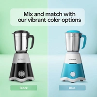 Longway Super Dlx 750 Watt Juicer Mixer Grinder With 4 Jars For Grinding, Mixing, Juicing With Powerful Motor | 1 Year Warranty | (Black & Gray, 4 Jars)