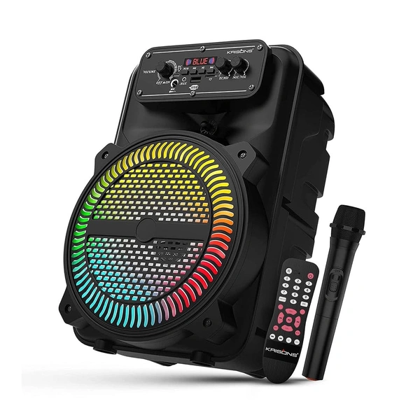 Krisons MoonStar 30W Bluetooth Gaming Speaker with Wireless Mic & LED Display