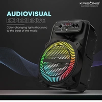 Krisons MoonStar 30W Bluetooth Gaming Speaker with Wireless Mic & LED Display