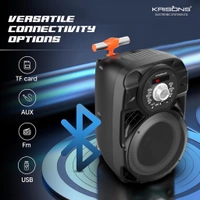 Krisons Star 100W Bluetooth Party Speaker with Wheels, LED Display & Karaoke Control