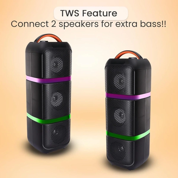 Krisons KRISONS Eternal Triple Woofer 100 W Multi-Media Bluetooth Party 