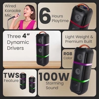 Krisons KRISONS Eternal Triple Woofer 100 W Multi-Media Bluetooth Party 