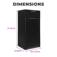 Krisons KRISONS Newly Launched Rocker Powerful 120W RMS Home Theater Bluetooth Party Box Speaker with High Power Bass, Wireless Mic with Karaoke & Mic Priority, HDMI (ARC), AUX, USB and Dynamic LED Lights 