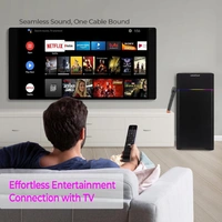 Krisons KRISONS Newly Launched Rocker Powerful 120W RMS Home Theater Bluetooth Party Box Speaker with High Power Bass, Wireless Mic with Karaoke & Mic Priority, HDMI (ARC), AUX, USB and Dynamic LED Lights 