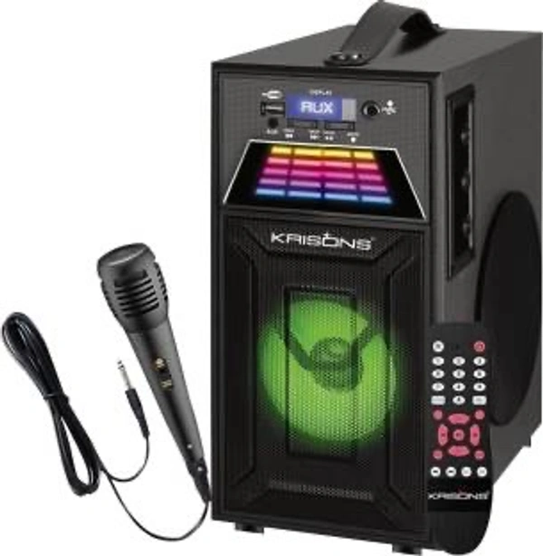 Krisons KRISONS KS-22 100W 2.0 Channel Bluetooth Home Theatre with Free Wired Mic, FM, USB & AUX (Black)