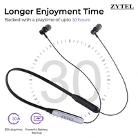Krisons Zytel-Doodle Neckband with 30 Hrs runtime Deep Bass Speaker Headset (Silver, in-Ear) Bluetooth Headset (Black Silver, True Wireless)