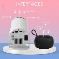 Krisons ZYTEL-003 Smart LED Projector 720p HD with Free 10W Bluetooth Speaker