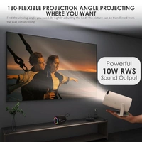 Krisons ZYTEL-003 Smart LED Projector 720p HD with Free 10W Bluetooth Speaker