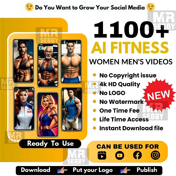 Ai Fitness 1100+ Video Reel Bundle