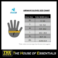 Raida Airwave Gloves - Black & White, XL