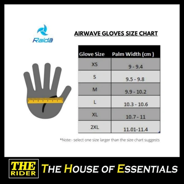 Raida Airwave Gloves - Black & White, XL