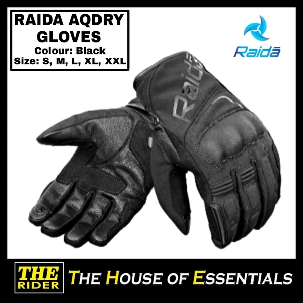 Raida Aqdry Waterproof Gloves - Black, L