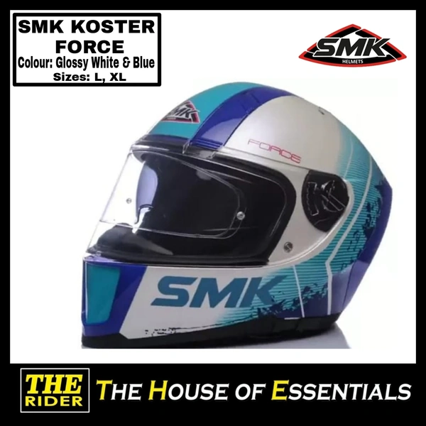 Smk SMK Koster Force - Glossy Pearl White Blue, M