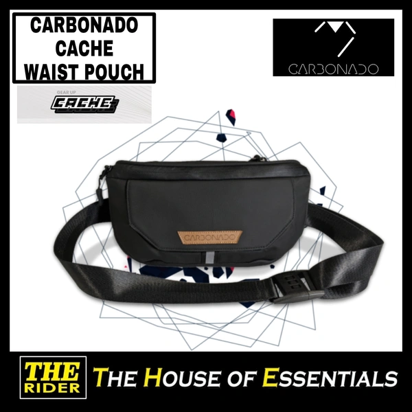Carbonado Cache Waist Bag - Solid Black, Universal 
