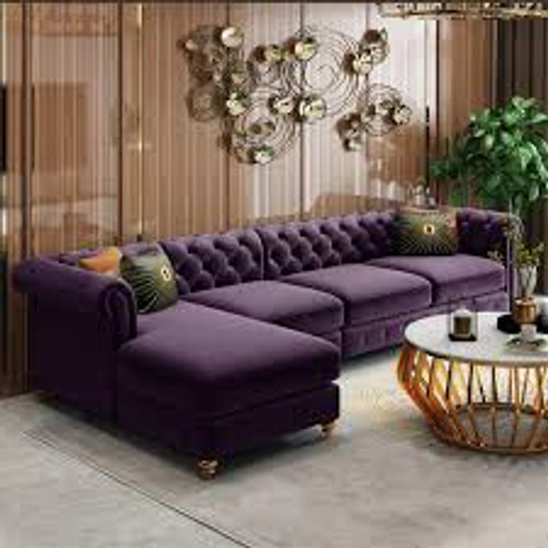 Left Align L Shape Sofa IS02 - Pigment Indigo, 9*6