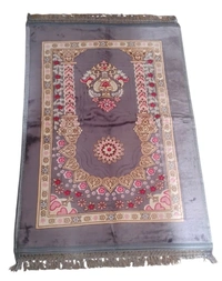 JANNAT Jumbo Soft Janamaz Soft &Thick  Prayer Mat, (46X33inc) - Totem Pole