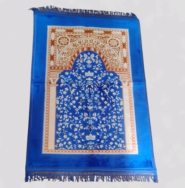 JANNAT Jumbo Soft Janamaz Soft &Thick  Prayer Mat, (46X33inc) - Totem Pole