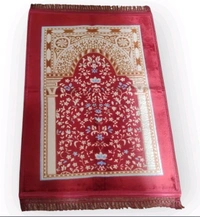 JANNAT Jumbo Soft Janamaz Soft &Thick  Prayer Mat, (46X33inc) - Totem Pole