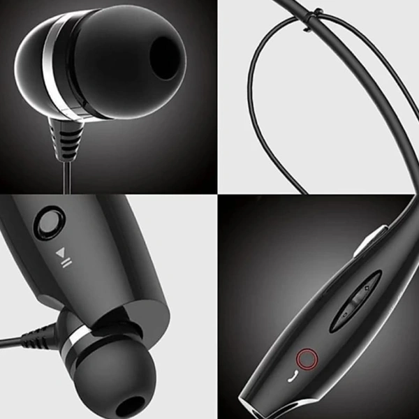 Bluetooth Headphones, Bluetooth Earphone, Wireless Headphones  - black , free 