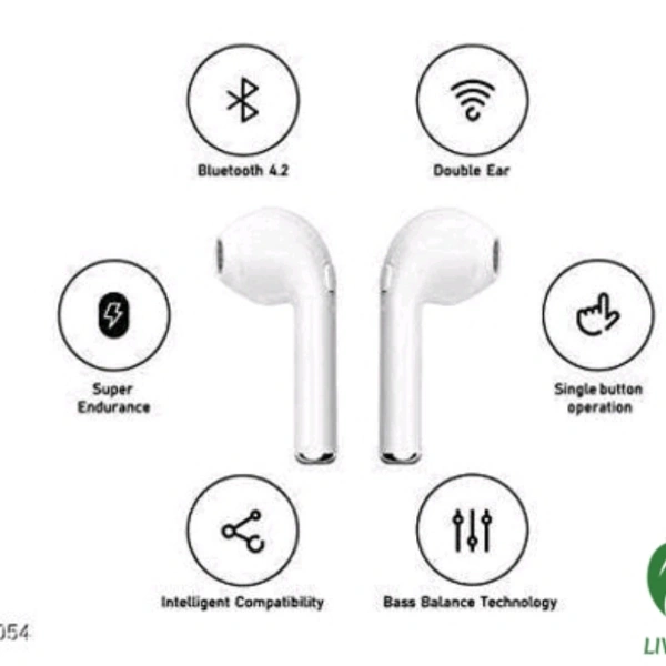 Bluetooth Headphones, Bluetooth Earphone, Wireless Headphones  - white, free