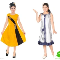 Gowns Frock For Girls  """ Combo Psck"""" - multi color , 7 to 14 yerars