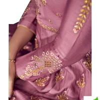 Gown Party Wear Silk Frock For Women  - brown , M, L, XL, XXL