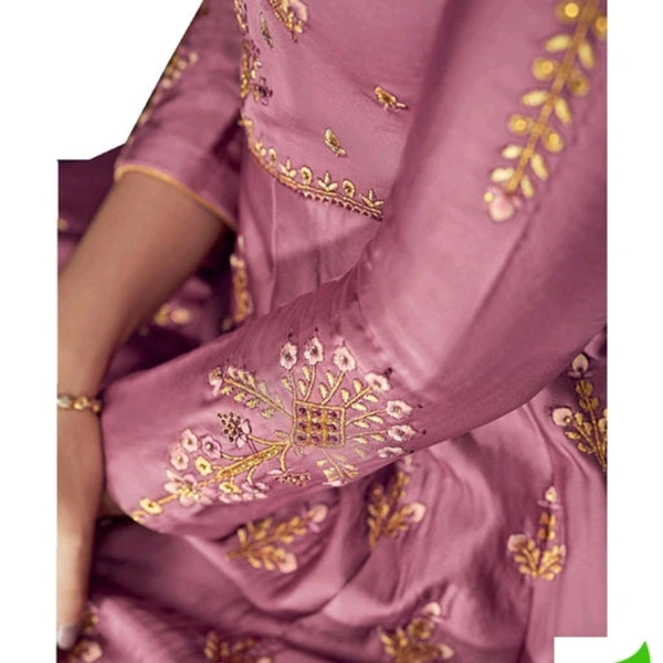 Gown Party Wear Silk Frock For Women  - brown , M, L, XL, XXL
