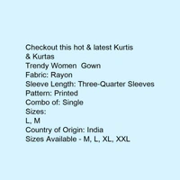 Kurtis For Women  - Gray , M, L, XL, XXL