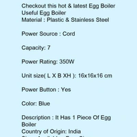 Useful Egg Boler  - blue , free 