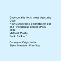 New Multipurpose Smart Basket - pink, set of 3
