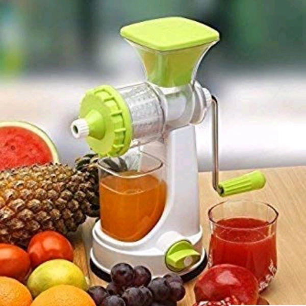Juice Maker Machine For Home,  Deluxe fruit & Vegetables Manual Juicer With Steel Handles - multi Color, free size 