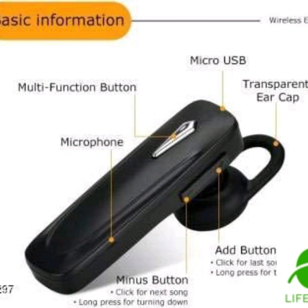 Bluetooth Headphones, + Headphones (combo Pack)  - black 