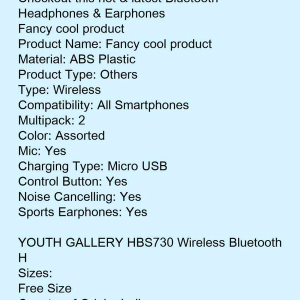 Bluetooth Headphones ( combo Pack)  - black 