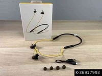 Magnetic Bluetooth Wireless Headphones Earphones  - black , free 
