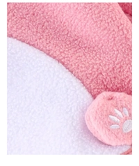 Life Spans Kids  Full Sleeves Hoodie With Bunny Applique & Embroidery - Pink & White - pink, 1 To 10 Years