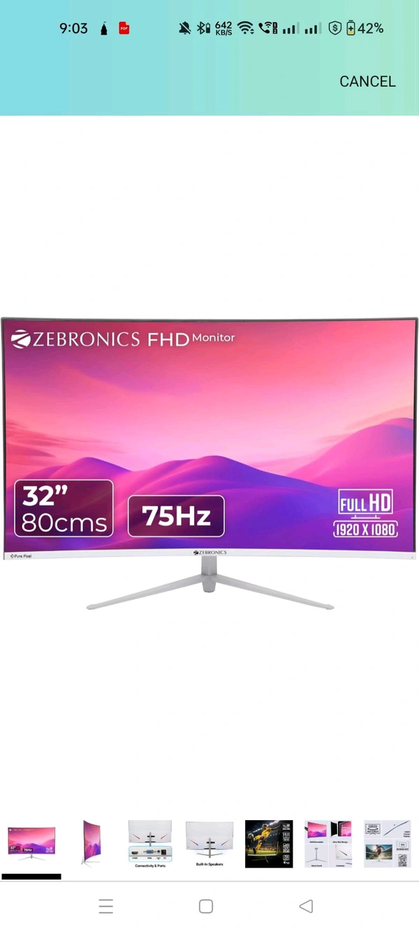 ZEBRONIC Monitor 