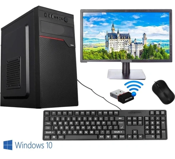 INTECHVISION Intel Core i5 (8 GB / 500 GB / Windows 10) Assembled Desktop Computer  (17 inch Display)