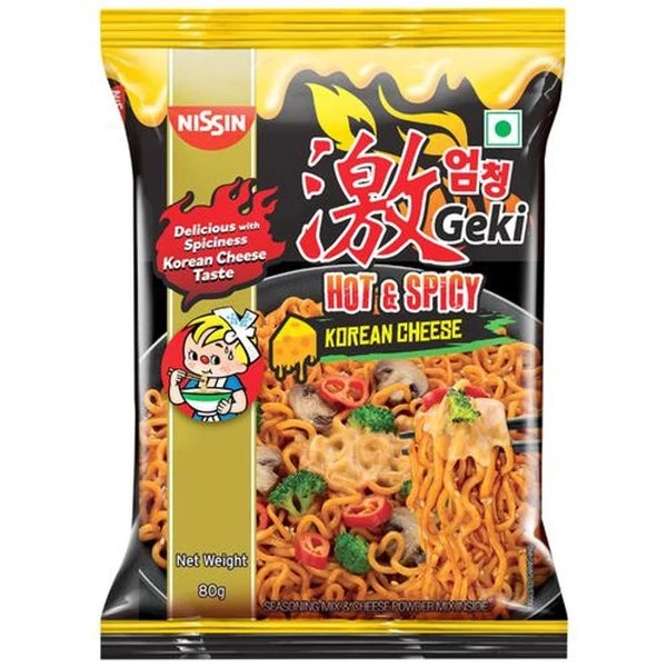 Geki Hot & Spicy Korean Cheese Noodles 80g