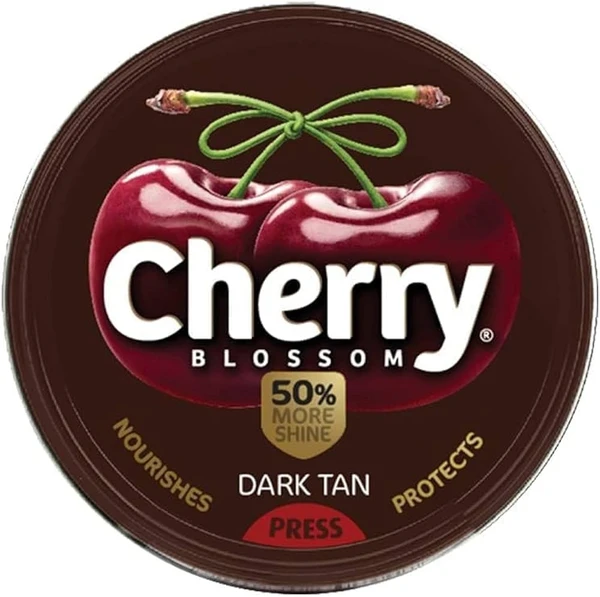 Cherry Shoe Polish 40g - Dark Tan