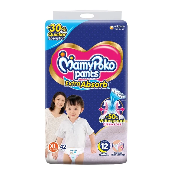 Mamy Poko XL - 42 Diapers