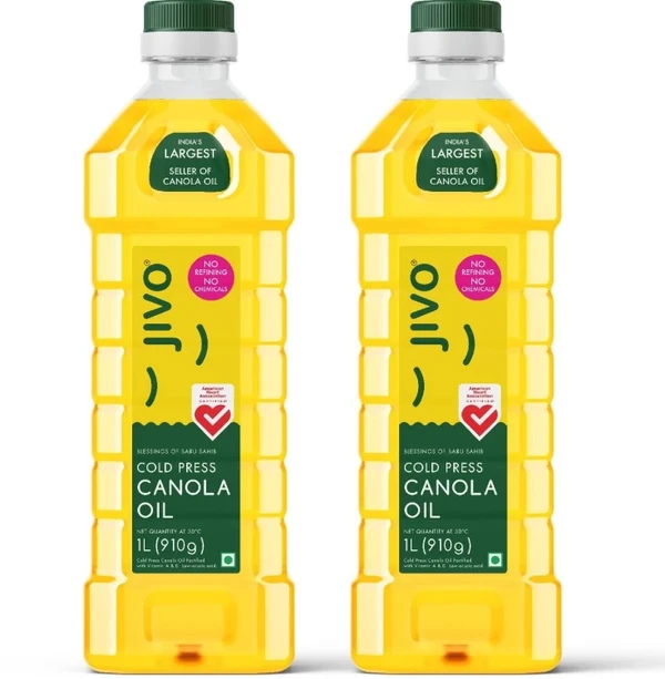 Jivo Canola Oil 1lt + 1lt Combo Pack