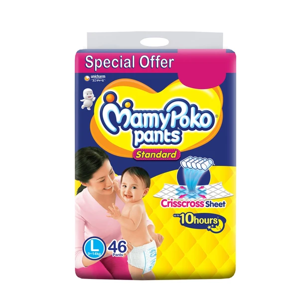 Mamy Poko Large (Standard) - 46 Diapers