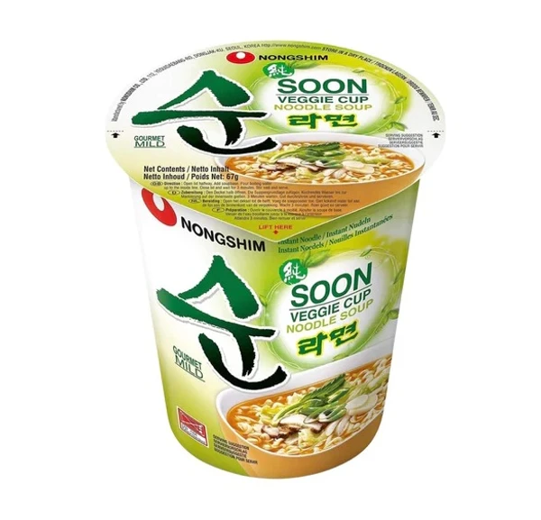 Nongshim Soon Veggie Cup Noodles 120g	