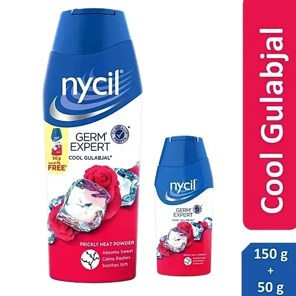 Nycil Gulabjal Powder 150g + Nycil 50g