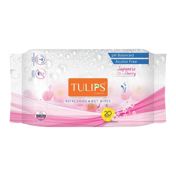 Tulips Wet Wipes 20N - Japanese Cherry